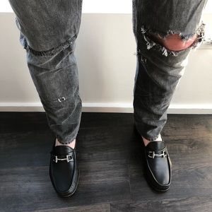 Mercanti Fiorentini Men’s Black Loafers Size 10.5